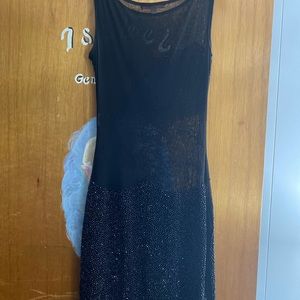 Black Beaded Women’s Small Dress